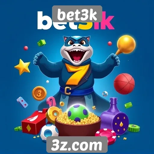Variedade de jogos disponíveis na plataforma bet3k